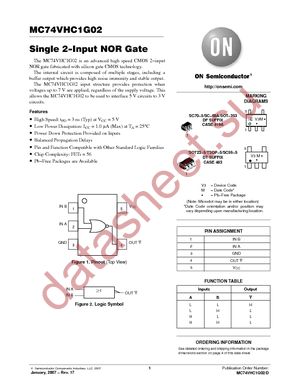 MC74VHC1G02DFT1G datasheet  